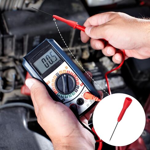 6 Pack Multimeter Test Probes, 2mm Needle Non-Destructive 600V/10A Multimeter Probes, Insulated Electrical Leads for Leads tl71 tl75- Black & Red in Saudi Arabia