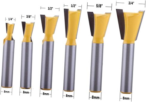 ARTIBETTER Dovetail Router Bit for Woodworking Precision Cutting Tool for Engraving and Carving Suitable for Solid and Density Board Easy Install and Design in Saudi Arabia