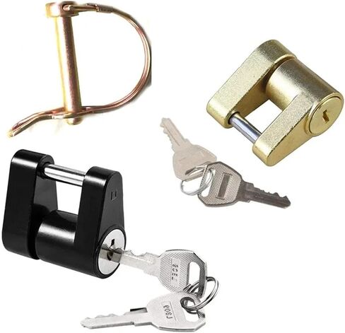 مقطورة القفل المقطورة دبوس Hasp Lock Lock Yacht SUV RV ATV UTV Truck Car Accessories Auto Parts DIY Rarelock MS450 G 1PCS (Palock Black) in Saudi Arabia