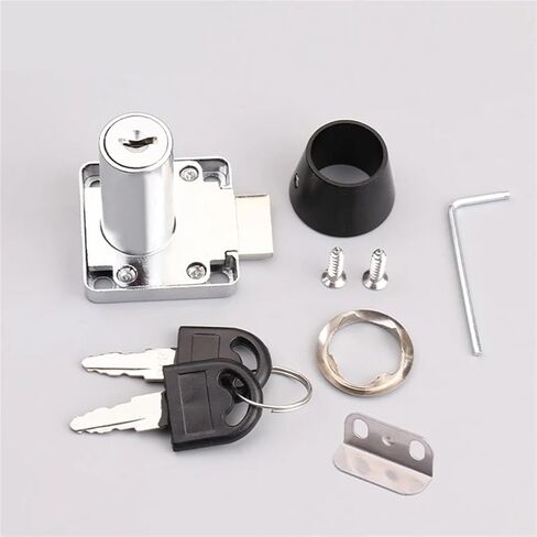 Drawer Lock Computer Key with for Office File Cabinet Hotel Mailbox School Locker Furniture Hardware Rarelock MS388 1Pcs(Black Keyed Differen) in Saudi Arabia