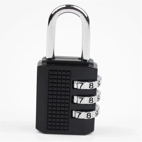 3 Digit Resettable Combination Padlock Coded Lock School Gym Locker Sheds 1Pcs(Silver) in Saudi Arabia