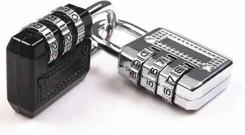 3 Digit Resettable Combination Padlock Coded Lock School Gym Locker Sheds 1Pcs(Silver) in Saudi Arabia