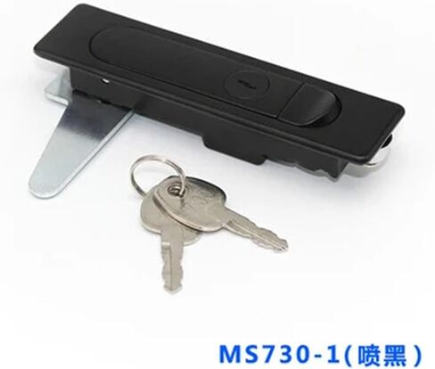 XJJ-MS730 Bouncing Cabinet Plane Lock Black Matte Distribution Box Tin Trunk Switch Cabinet Equipment Box Industrial Lock 1Pcs(Matte-1) in Saudi Arabia
