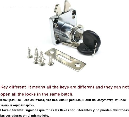 Double Hook Cabinet Drawer Lock for Home Drawer School Storage Box Gym Locker Boat Car Truck Rarelock JA43 1Pcs(Same Key) in Saudi Arabia