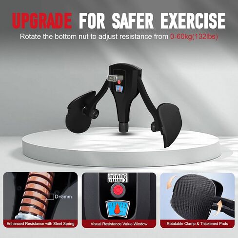 Thigh Master Kegel Exerciser with Cordless Ball,0-132 lbs Adjustable Resistance,Pelvic Floor Exercise Devices,Hip Trainer Leg Trainer for Men and Women in Saudi Arabia