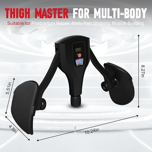 Thigh Master Kegel Exerciser with Cordless Ball,0-132 lbs Adjustable Resistance,Pelvic Floor Exercise Devices,Hip Trainer Leg Trainer for Men and Women in Saudi Arabia
