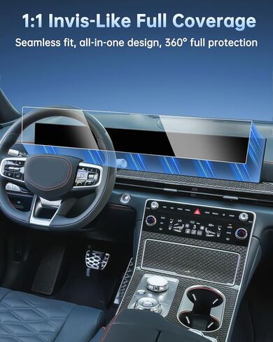 واقي شاشة SHAOHAO 2023 2024 G80 GV80 مناسب لـ 2023 2024 Genesis G80 GV80 واقي شاشة 14.5 بوصة، مناسب لـ 2021-2024 Genesis G80 (2.5T/3.5T) 2022-2024 GV80 (قياسي/متقدم/بريستيج) 14.5 بوصة زجاج مقسى بشاشة تعمل باللمس G80 GV80 2023 2024 تاتشسك in Kuwait