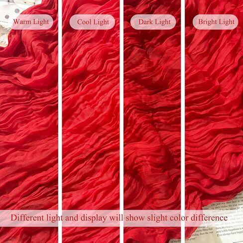 8Pack Red Cheesectoved Table Table Runners 120inch Gauze Table Table Cheese Commit Red Table Runner Rustic Shime Runner for Wedding Baby Birthday Party Party Decor in Kuwait