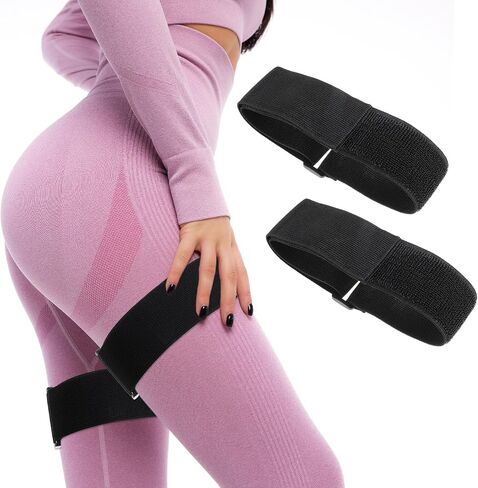 2 PCS نطاقات انسداد Glutes Hip Building Blood Flow Resriction Bands BFR Bundle Booty Booty Boty Best Best Fabric Resistance Fands للنساء اللائي يمارسون الرياضة فخذ القرفصاء الخاصة بك in Saudi Arabia
