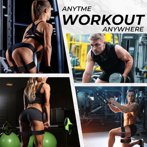 2 PCS نطاقات انسداد Glutes Hip Building Blood Flow Resriction Bands BFR Bundle Booty Booty Boty Best Best Fabric Resistance Fands للنساء اللائي يمارسون الرياضة فخذ القرفصاء الخاصة بك in Saudi Arabia
