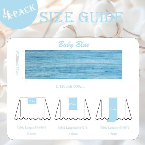 8Pack Red Cheesecloth Table Runners 120Inch Gauze Table Runner Cheese Cloth Red Table Runner Rustic Sheer Runner for Wedding Baby Shower Birthday Party Table Decor in Saudi Arabia