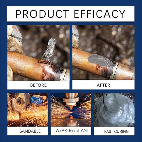 Strong Foundry Glue, Metal Repair Glue, ab Metal Glue Heary Duty Weld, Casting Glue Metal Repair, Enhanced Casting Glue Metal Repair, Strong Foundry Glue for Metal (1PCS) in Saudi Arabia