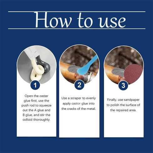 Strong Foundry Glue, Metal Repair Glue, ab Metal Glue Heary Duty Weld, Casting Glue Metal Repair, Enhanced Casting Glue Metal Repair, Strong Foundry Glue for Metal (1PCS) in Saudi Arabia