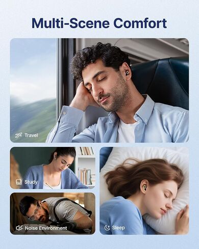 Ear Plugs for Sleeping Noise Cancelling, 45dB Reusable Earplugs for Noise Reduction, Hearing Protection Ear Plugs with 8 Ear Tips, Soft Silicone Earplugs for Sleep, Concerts, Snoring, Study (Blue) in Saudi Arabia