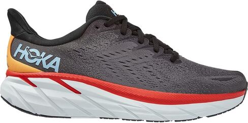 حذاء رجالي HOKA ONE ONE Clifton 8 مقاس 8، اللون: أسود/أسود in Saudi Arabia