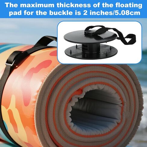 BOXOB Floating Water Mat Tether Kits, Portable Float Mat Grommet Kit with Rope for All Foam Water Pads Floating Mats Straps Lilly Pad Accessories in Saudi Arabia