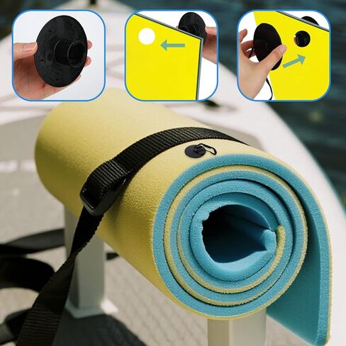 BOXOB Floating Water Mat Tether Kits, Portable Float Mat Grommet Kit with Rope for All Foam Water Pads Floating Mats Straps Lilly Pad Accessories in Saudi Arabia