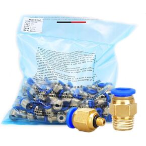 50PCS PC Pneumatic Fitting Air Connector Quick Connecors Fitttings PC4-M5 PC4-01 PC6-01 PC6-02 1/8" 1/4" 3/8" 1/2" Male Thread(6mm,3/8 inch) in Saudi Arabia