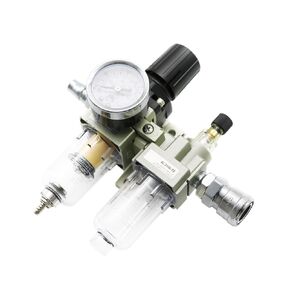 Air Pump Compressor Oil Filter Regulator Trap Pneumatic Water Separator Pressure Manual Drainage Supply AC2010-02 Type(AC2010-02 w PC14mm) in Kuwait
