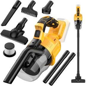 Cordless Vacuum Cleaner for Dewalt 20V Battery,100 AW Handheld Vacuum Cleaner with Washable HEPA Filter,55CFM Portable Shop Vacuum for Car/Pet Hair/Carpets/Hard Floors(No Battery) in Saudi Arabia