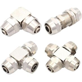 PV PE PM PZA Pneumatic Air Quick Connector Copper Plated Nickel For Hose Tube OD 4MM 6 8 10 12 14 16MM Fast Joint Connection(PZA,10mm) in Saudi Arabia