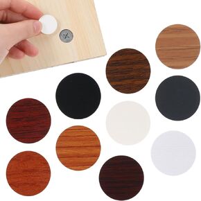 540 Pieces Screw Hole Cover Stickers, 10 Color 0.79 Inch Screw Hole Covers Self Adhesive Wood Stickers for Furniture Screws Covers Caps Dustproof Sticker for Furniture, Bookcase, Cabinets, Wall, Desk in Kuwait