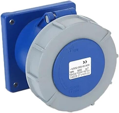 1PCS الصناعي والمقبس 3P/4P/5PIN الموصل الكهربائي 63A 125A IP67WARTHPROOP SOCKET SOCKET SAKET 220V 380V (لوحة مثبتة ، 63A_4P) in Saudi Arabia