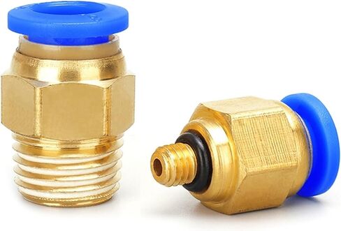 50PCS PC Pneumatic Fitting Air Connector Quick Connecors Fitttings PC4-M5 PC4-01 PC6-01 PC6-02 1/8" 1/4" 3/8" 1/2" Male Thread(6mm,3/8 inch) in Saudi Arabia