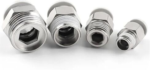 10pcs PC4-01/PC4-02/PC6-02/PC8-01_WHITE موصل الأنابيب السريع للذكور المستقيمة ذات اللمسات الهوائية (PC10-02-أبيض) in Saudi Arabia
