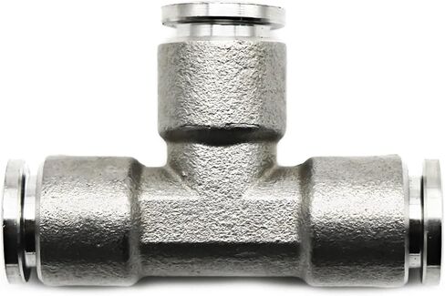 304 من الفولاذ المقاوم للصدأ المعدني الهوائية الاقتران السريع تركيب PU PV PE 4 6 8 10 12MM موصل أنبوب الهواء ارتفاع الضغط (PE ، 10 مم) in Saudi Arabia