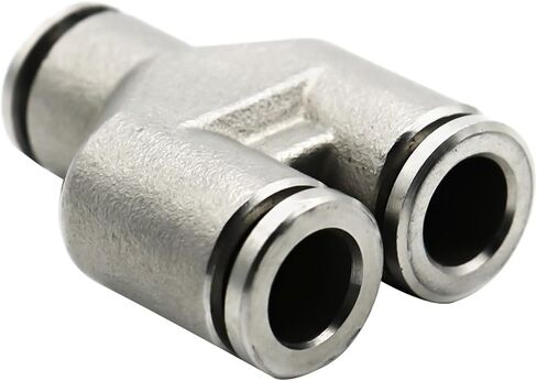 304 من الفولاذ المقاوم للصدأ المعدني الهوائية الاقتران السريع تركيب PU PV PE 4 6 8 10 12MM موصل أنبوب الهواء ارتفاع الضغط (PE ، 10 مم) in Saudi Arabia