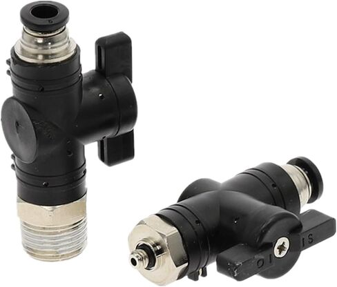 BC Pneumatic Manual Switch Ball Valve 4-12mm Tube Push In Quick Joint Connector Hand Valve To Turn 1/8" 3/8" 1/2" PT Male thread(BC 10mm,3/8 inch) in Saudi Arabia