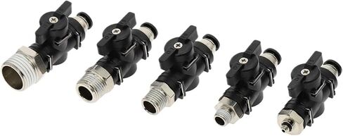 BC Pneumatic Manual Switch Ball Valve 4-12mm Tube Push In Quick Joint Connector Hand Valve To Turn 1/8" 3/8" 1/2" PT Male thread(BC 10mm,3/8 inch) in Saudi Arabia