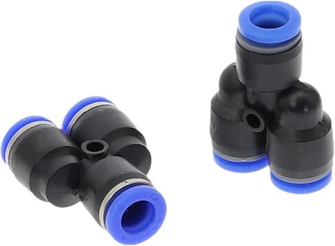 PY PW "3 طريق منفذ Y شكل الهواء الهوائية 4mm-16mm OD ضغط أنبوب أنبوب في موصلات تركيب أنابيب الغاز تجهيزات سريعة (PY-8MM) in Saudi Arabia