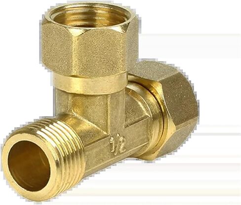1pcs 1/2 "تجهيزات النحاس 3-way الداخلية والخارجية المفاصل المنقولة (BB) in Saudi Arabia