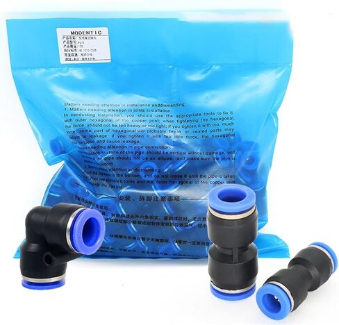 100/50PCS PU L type 90 Degree 2way Pipe Connector Pneumatic Fitting Plastic 4mm 6mm 8mm Staght Push In Quick Slip Lock Fittings(Pu,4mm(100PCS)) in Saudi Arabia