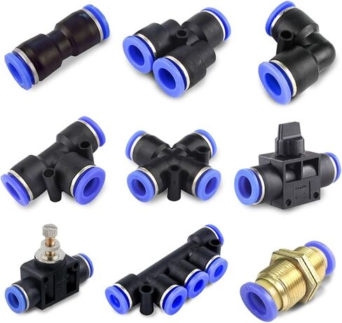 100/50PCS PU L type 90 Degree 2way Pipe Connector Pneumatic Fitting Plastic 4mm 6mm 8mm Staght Push In Quick Slip Lock Fittings(Pu,4mm(100PCS)) in Saudi Arabia