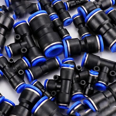 100/50PCS PU L type 90 Degree 2way Pipe Connector Pneumatic Fitting Plastic 4mm 6mm 8mm Staght Push In Quick Slip Lock Fittings(Pu,4mm(100PCS)) in Saudi Arabia