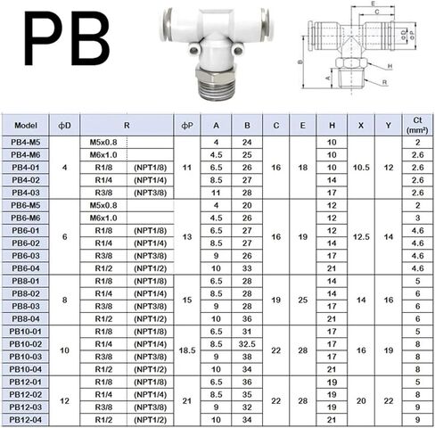 SL/PB/PX White Type Air Hose Rapidities Pipe Quick Release Pneumatic Fitting 1/4 1/8 3/8 1/2(8-01,PX) in Saudi Arabia
