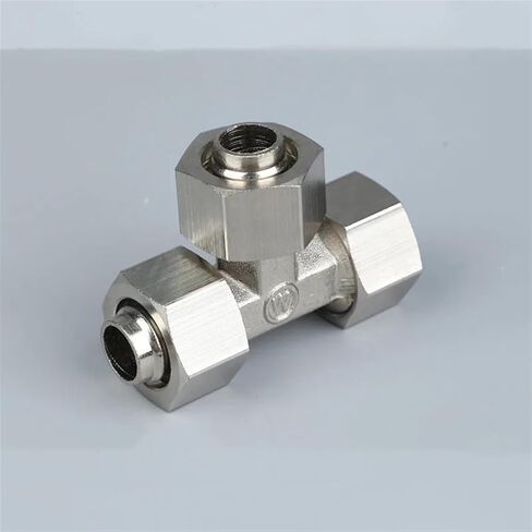 Pneumatic Fast Screw Fittings Reducer Connector T 4/6/8/10/12mm Lock Nut High Pressure Quick Screwing Tee Pipe Connectors(14mm to 12mm) in Saudi Arabia