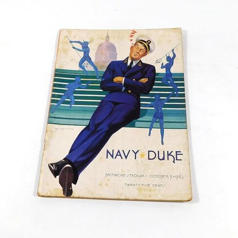1943 Duke at College Football Program 10-9-43 Baltimore - College Programs in Saudi Arabia