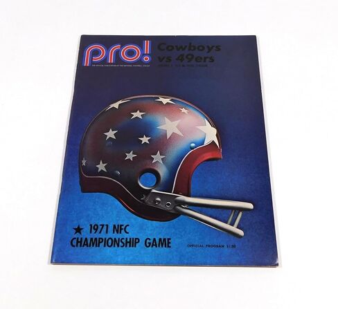 1972 San Francisco 49ers في Dallas Cowboys NFC Football Playoff Program 1-2-72-برامج اتحاد كرة القدم الأميركي in Kuwait