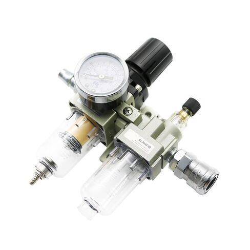 Air Pump Compressor Oil Filter Regulator Trap Pneumatic Water Separator Pressure Manual Drainage Supply AC2010-02 Type(AC2010-02 w PC14mm) in Kuwait