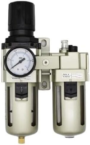 Pneumatic AC4010-06 Air Filter منظم تلاشي مزيج F.R.L 1/2 '' Thread Pipe Thread Two Union AW4000-06 + AL4000-06 in Saudi Arabia