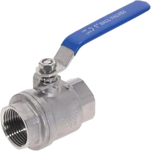 1 PC. Female Threaded Stainless Steel SS304 2P Full Port Ball Valve with Vinyl Handle Threaded Valve Max 1000psi Switch Pipe(3/4") in Saudi Arabia