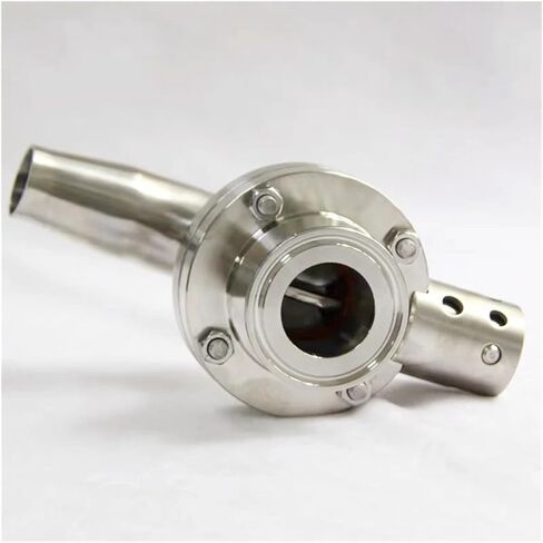1PCS 2" 45mm-51mm SS304 Stainless Steel Sanitary One Side 2" Tri Clamp One Side Elbow Valve(51mm) in Saudi Arabia