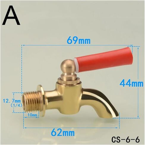 1PCS copper 1/4" 3/8" 1/2" 3/4" high temperature resistant(C) in Saudi Arabia
