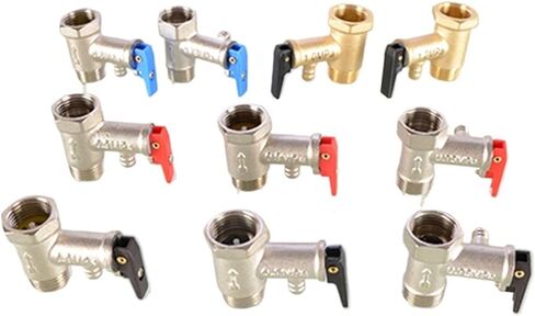 1PCS 1/2" brass nickel plated water heater special safety valve pressure relief valve pressure relief valve accessories(KL4-13b) in Saudi Arabia