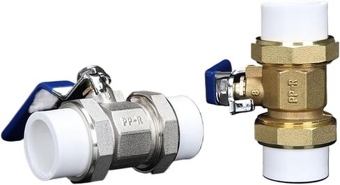 1PCS PPR copper valve double live ball valve heating live ball valve 20/25/32 hot melt welding valve plumbing accessories(F 25) in Saudi Arabia