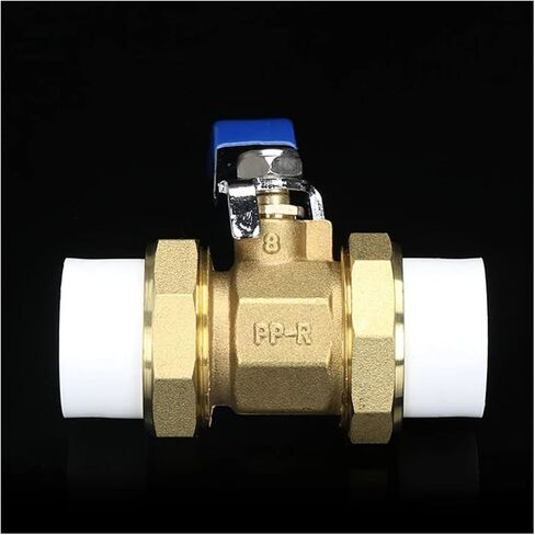 1PCS PPR copper valve double live ball valve heating live ball valve 20/25/32 hot melt welding valve plumbing accessories(F 25) in Saudi Arabia
